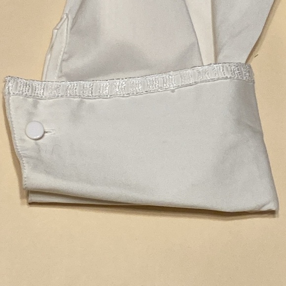 Avenue white long sleeve button front blouse lace accent plus size 26/28 - Picture 11 of 14